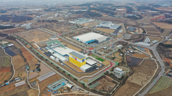 종근당 건강 건물전경 드론샷 모습