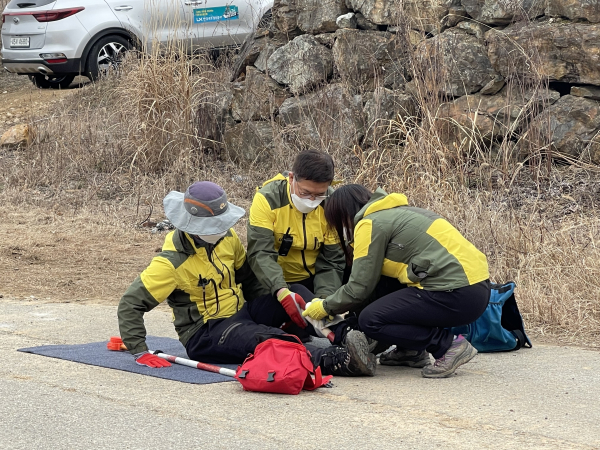 ​LX 대전세종충남지역본부 안전사고 대응 모의훈련/LX 제공