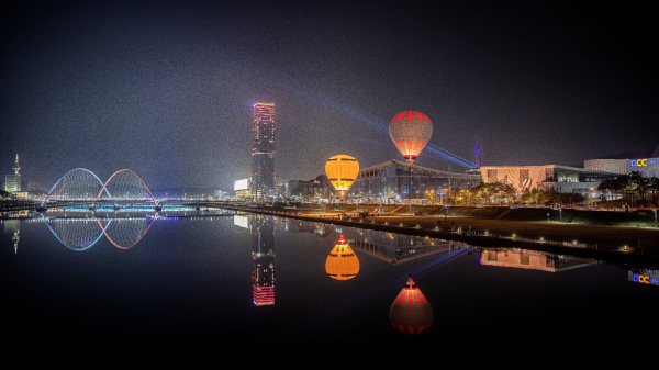 갑천변 대전컨벤션센터 일원 야경