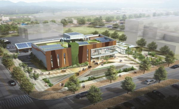 안산국방산단에 추진되는 한국전기기술인협회 중부권 교육관 모습.