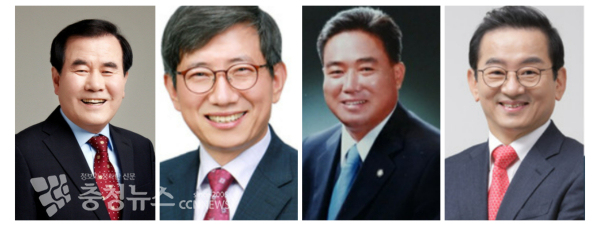 왼쪽부터 김지철, 조영종, 이병학, 박하식