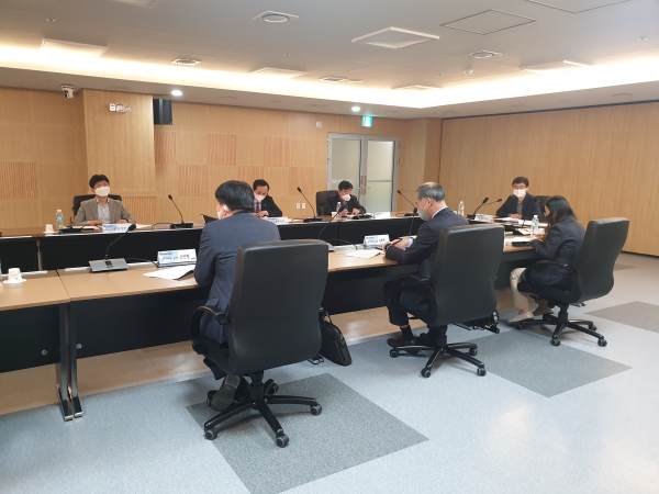 2022년 대전광역시교육청 그린스마트 미래학교 사업의 효율적인 추진을 위해 미래학교 추진단 협의회 개최 모습