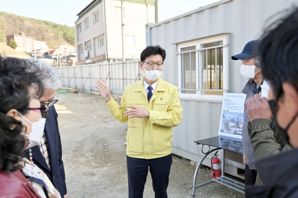 김정섭 시장  옥룡동 주요사업장 점검