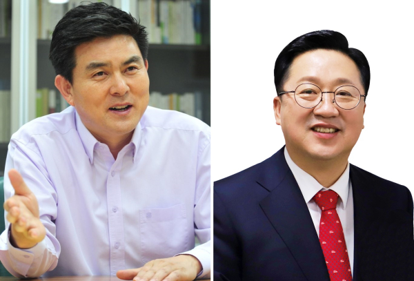 김태호 전 경남지사, 이장우 예비후보.