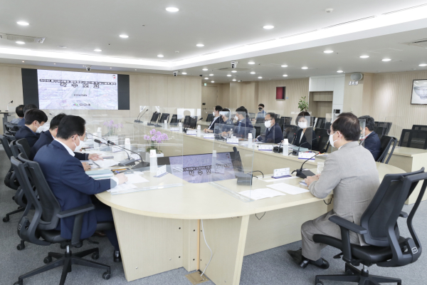 풍수해생할권 종합정비사업 착수보고회 진행 장면