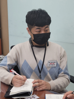 웨어러블 캠 장치 착용 모습