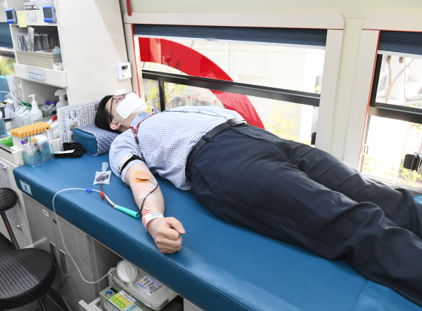 대전세종충청지역본부, 생명나눔 사랑의 헌혈 행사 진행 모습