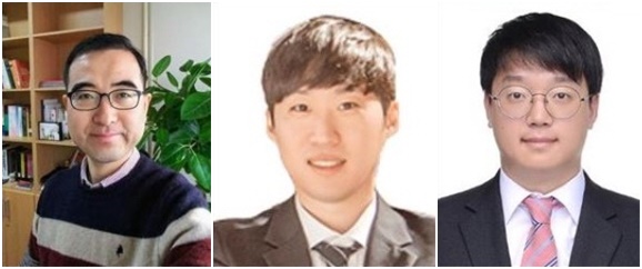 (왼쪽부터)김영헌 교수,분석과학기술대학원 김형중, 김종훈 석사과정생
