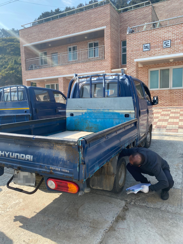 지난 2021년 자동차검사 사진