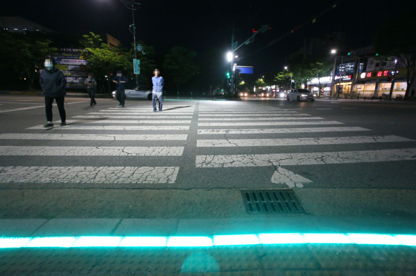 현대제철,보조신호등 운영 사진