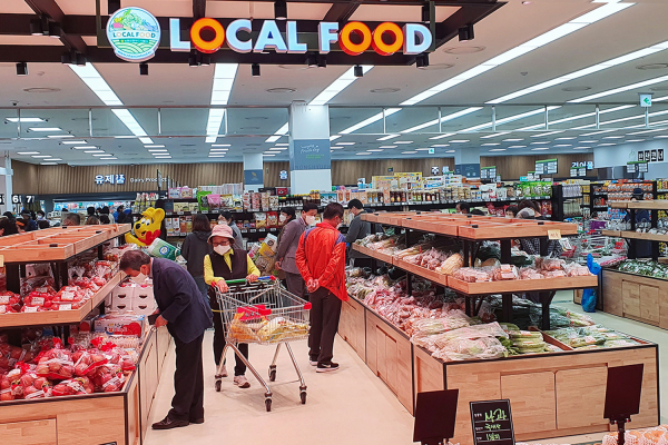 충서원예농협 로컬푸드 직매장 운영 모습