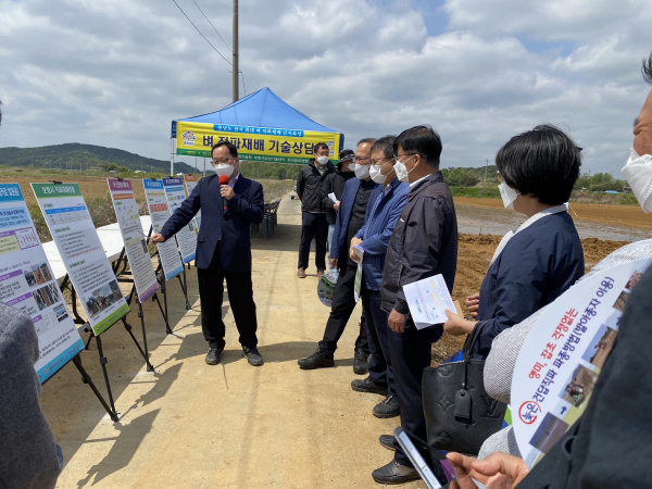 벼 직파재배 연시회 모습