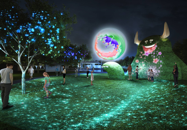 오월드 잔디광장 모습