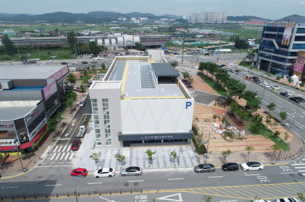 배방읍 공수리 제2공영주차장 전경
