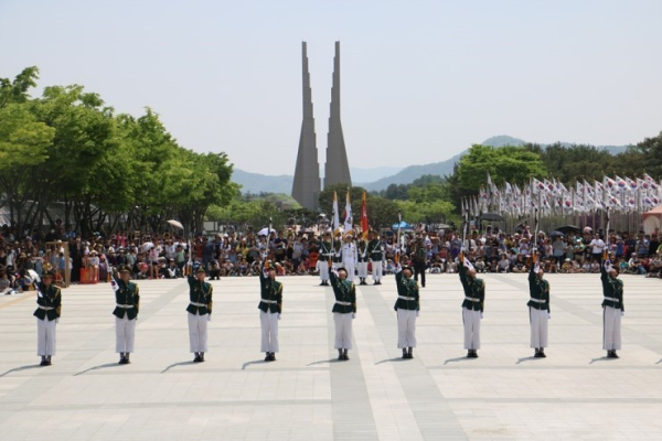 육군의장대 모습