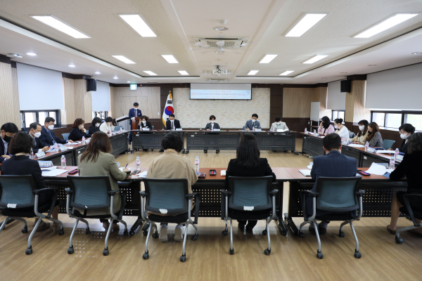 지난 3일, 아산교육지원청 교육회복 지원단 협의회 개최 모습