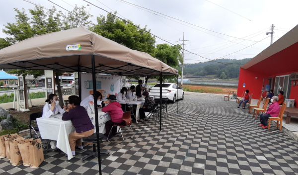 치매안심마을 조기검진 사진 (유계리)