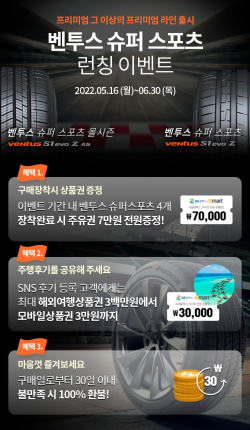 벤투스 슈퍼 스포츠 출시 기념 프로모션