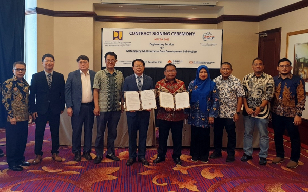 인도네시아 정부에서 발주한「마뗑겡 다목적댐 건설사업」에 대한 실시설계 등 컨설팅 사업 수주계약을 자카르타 현지에서 체결했다고 24일 밝혔다.