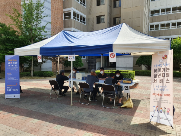 세계금연의 날을 기념하며 도안휴먼시아10단지 아파트 입주민 대상으로 금연캠페인을 전개하였다.