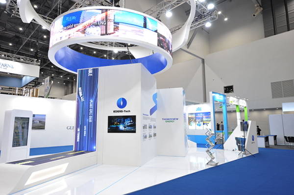 2022 WGC 대구 엑스코 동관에 위치한 한국가스기술공사 전시부스 사진