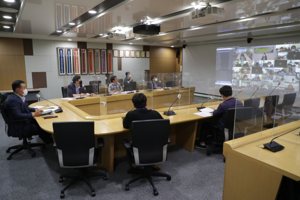 31일 본사재난안전종합상황실에서 지역별 용수확보와 가뭄대책을 점검하는 합동 영상회의 개최