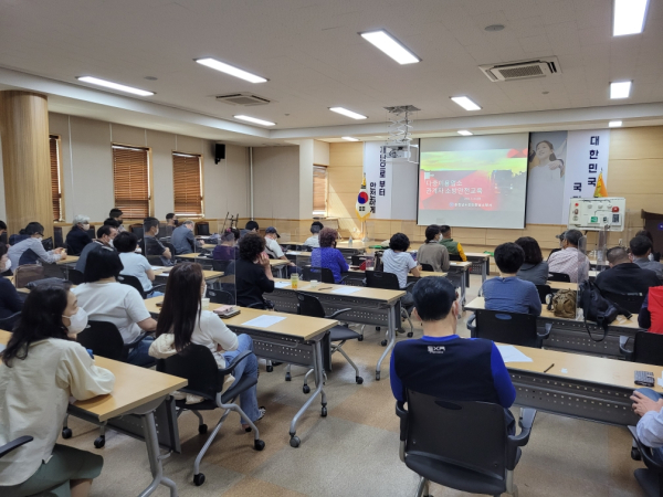 소방안전교육 추진 장면