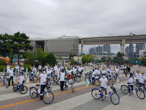 ‘세종 자전거 대행진 어울림 행사 진행 모습
