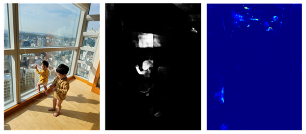 그림 1. 변형없는 원본  		그림 2. 기존 기술	  	그림 3. 개발 기술