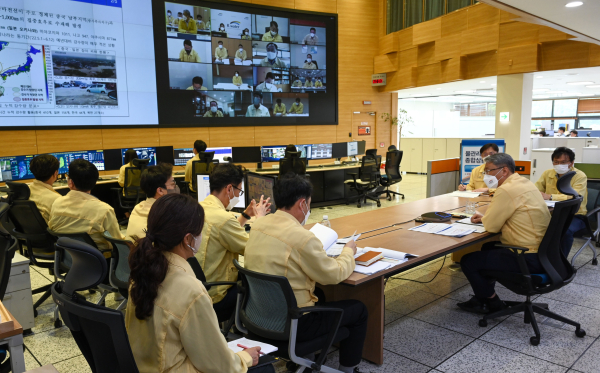 박재현 사장, 가뭄대책 점검회의 개최 모습