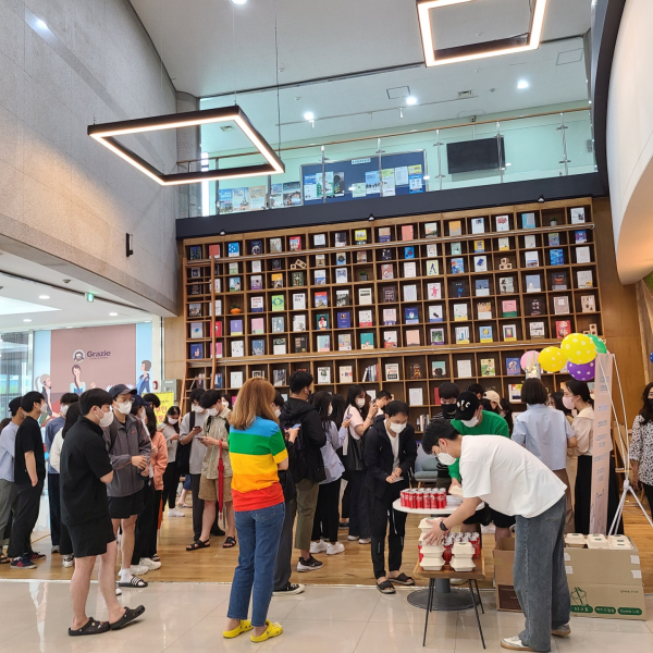 15일 교내 도서관에서 기말고사에 지친 재학생들을 응원하는 행사를 개최했다.