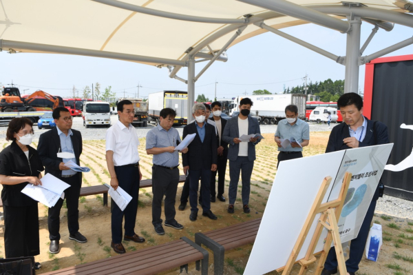 김광신 중구청장 당선인, 구정 당면현안 현장방문 모습