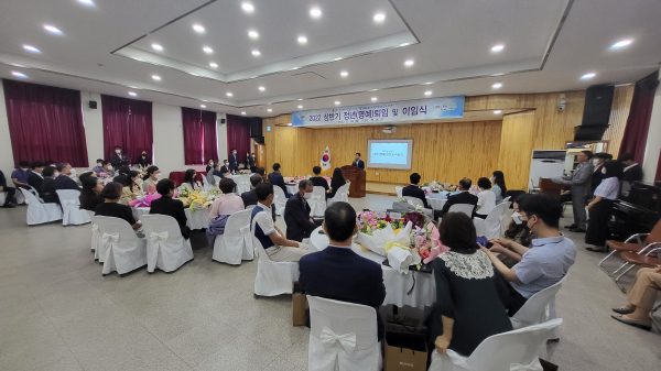 부여군 2022년 상반기 이퇴임식 모습