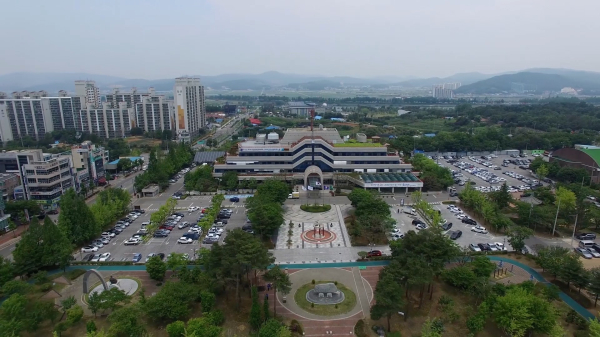 아산시청 전경
