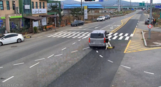 브레이크 작동 불량으로 교통사고 발생 (사진제공=충남경찰청)