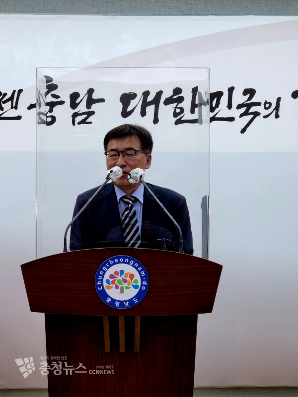 전형식 내정자가 인사말을 하고 있다/이성엽 기자