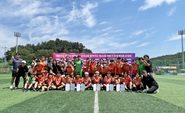 여자축구부 2022년 여왕기 전국여자축구대회 준우승