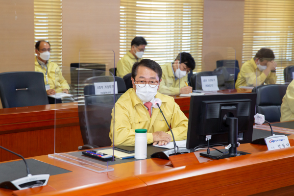 2021년도에 실시한 재난대응 ‘안전한국훈련’에서 박형덕 서부발전 사장 모습