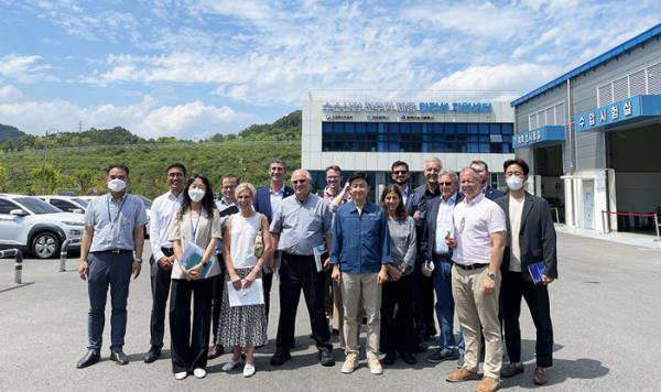 ‘영국 수소 관련 기업 대표단 방문 행사’ 기념촬영 모습.