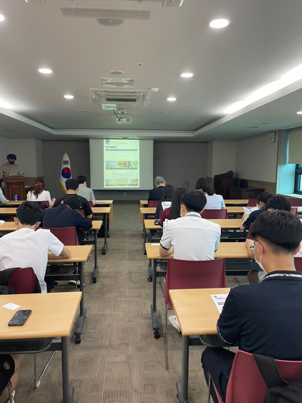 “2022년 고등학생 국외 역사 현장 체험 활동” 사전교육 모습