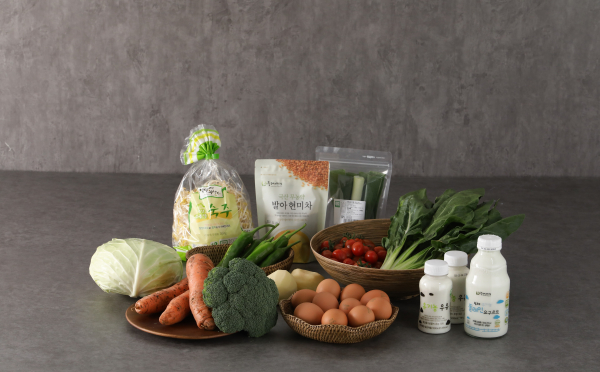임산부 친환경농산물 꾸러미 샘플 이미지