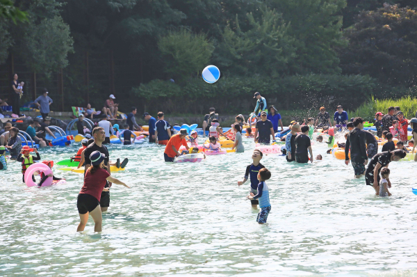 성주산 자연휴양림 물놀이장