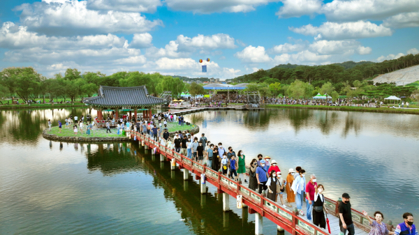부여서동연꽃축제장 모습