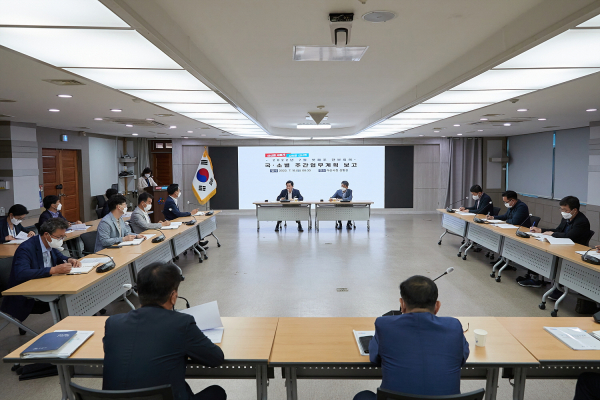 간부회의 진행장면/아산시 제공