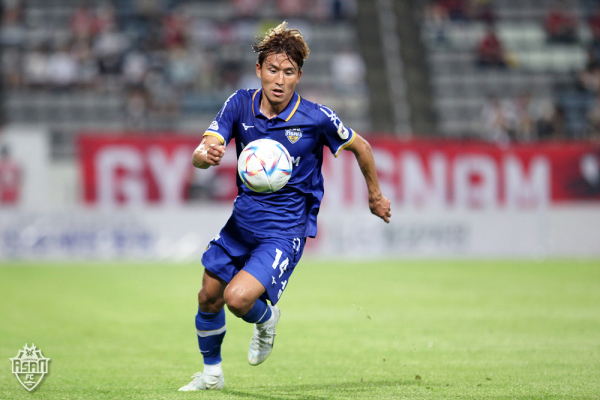 충남아산FC 경기 모습