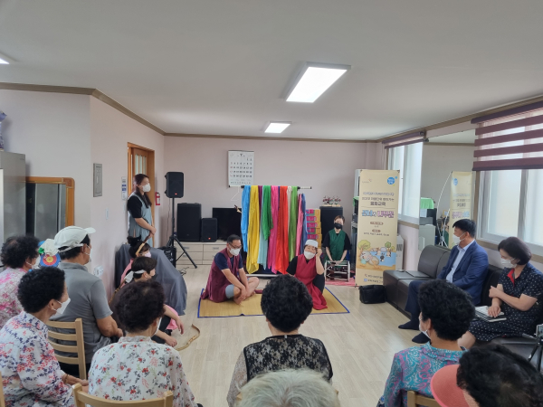 27일 정미면 산성리에서 진행된 융화 교육 진행