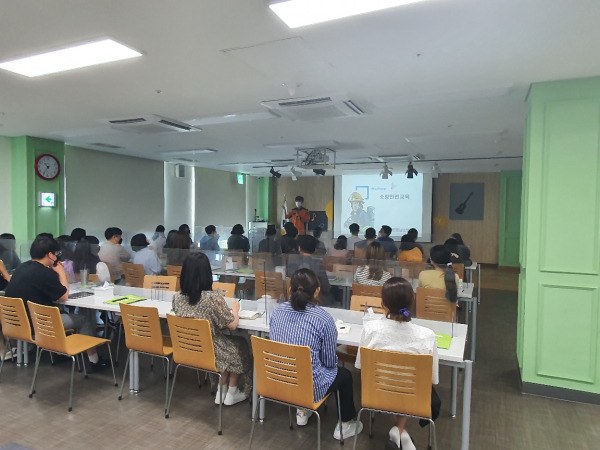 어르신 소방안전교육 진행장면