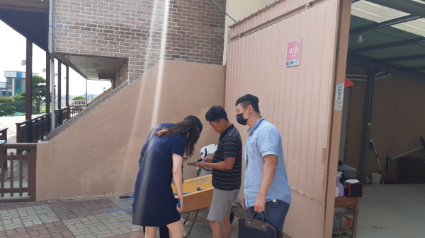 충남도의 숙박업소 점검 모습