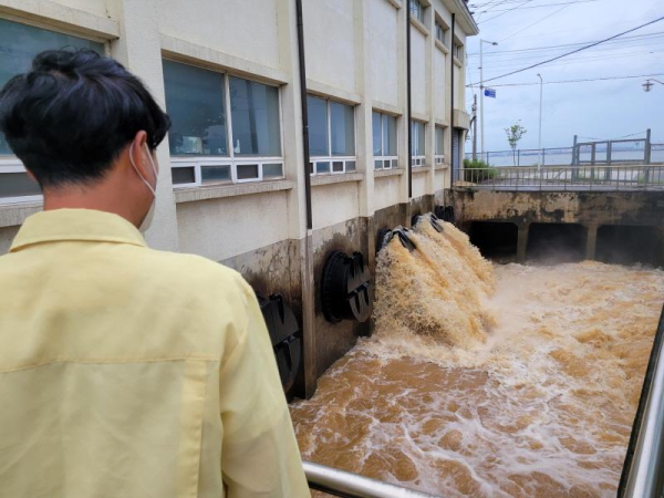 자연재난팀장 점검(배수펌프장)