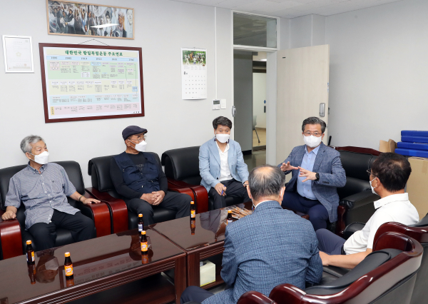 정용래 유성구청장, 광복회 유성·대덕 연합지회 방문 사진